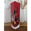 Luxusní rubínová váza - Art Glass PRINC