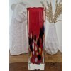 Luxusní rubínová váza - Art Glass PRINC