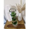 Nádherná váza z hutního skla s nálepy - Art Glass PRINC