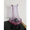 Alexandritová váza z hutního skla - M. Klinger