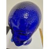 Nádherná kobaltová skleněná hlava