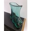 Smaragdová váza z hutního skla - Miloslav Klinger