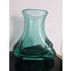Smaragdová váza z hutního skla - Miloslav Klinger