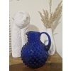 Nádherný kobaltový džbán HOBNAIL