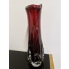 Rubínová váza z hutního skla - Josef Hospodka