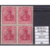 Deutsches Reich Mi 86 II a čtyřblok svěží zkoušené