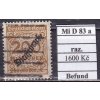 Deutsches Reich Mi D 83 a razítkované Befund