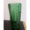 Smaragdová váza z lisovaného skla - Rudolf Jurnikl