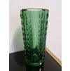 Smaragdová váza z lisovaného skla - Rudolf Jurnikl