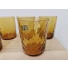 Ambrové skleničky z foukaného skla - EGERMANN