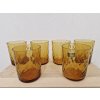 Ambrové skleničky z foukaného skla - EGERMANN