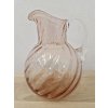 Rosalinový džbán z foukaného skla - EGERMANN