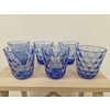 Kobaltové skleničky z foukaného skla - EGERMANN