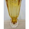 Luxusní ambrová váza z hutního skla - EGERMANN