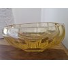 Luxusní citrinová mísa z broušeného skla - ŽBS