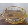 Luxusní citrinová mísa z broušeného skla - ŽBS