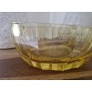 Luxusní citrinová mísa z broušeného skla - ŽBS