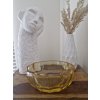 Luxusní citrinová mísa z broušeného skla - ŽBS