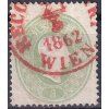 Rakousko Mi 19 červené razítko