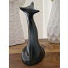 Royal Dux „Black Fox“ - vzácná porcelánová liška v bruselském stylu
