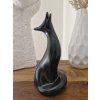 Royal Dux „Black Fox“ - vzácná porcelánová liška v bruselském stylu