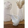 Royal Dux „Brusel Swan Loop“ - porcelánová plastika labutě
