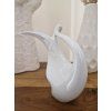 Royal Dux „Brusel Swan Loop“ - porcelánová plastika labutě