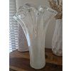 Murano Ivory Flow — ručně foukaná designová váza