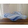 Murano Blue Wave — ručně foukaná designová mísa