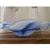 Murano Blue Wave — ručně foukaná designová mísa