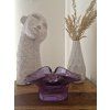 Violet Crystal — masivní skleněná designová mísa