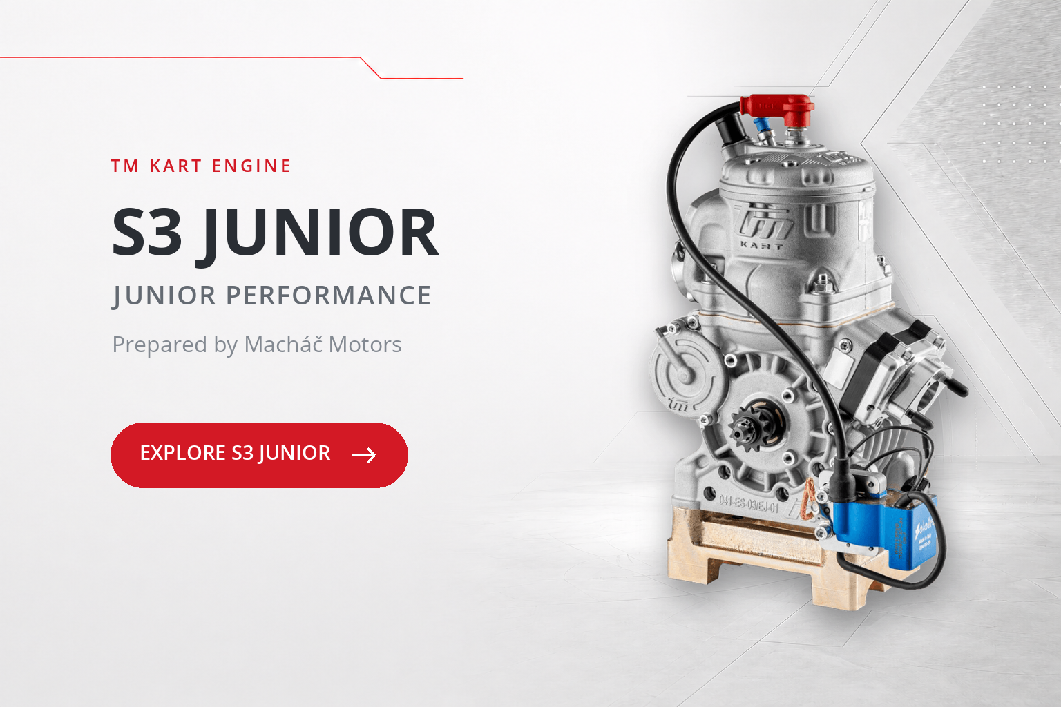 TM Kart S3 Junior OKJ racing engine prepared by Macháč Motors