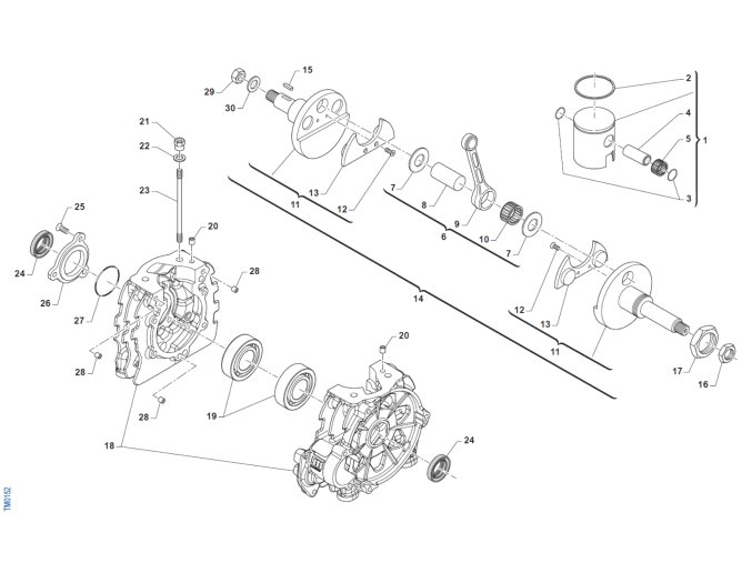 MINI2 CRANKSHAFT AND CASE