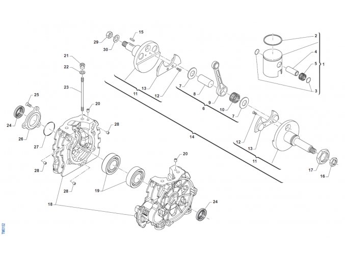 MINI2 CRANKSHAFT AND CASE