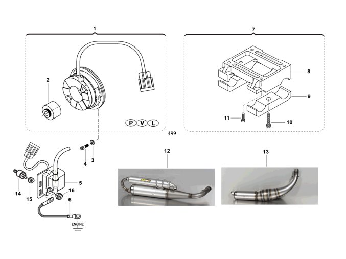 OK INGNITION MOTOR MOUNT EXHAUST