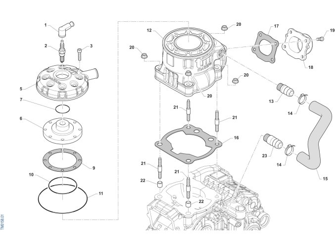 KZ-R1 - CYLINDER HEAD