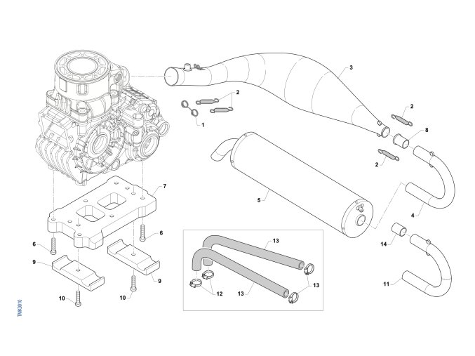 KZ-R2 - EXHAUST SYSTEM