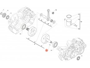 KZ R2 CRANKSHAFT AND PISTON