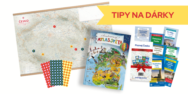 Tipy na dárky od Kartografie