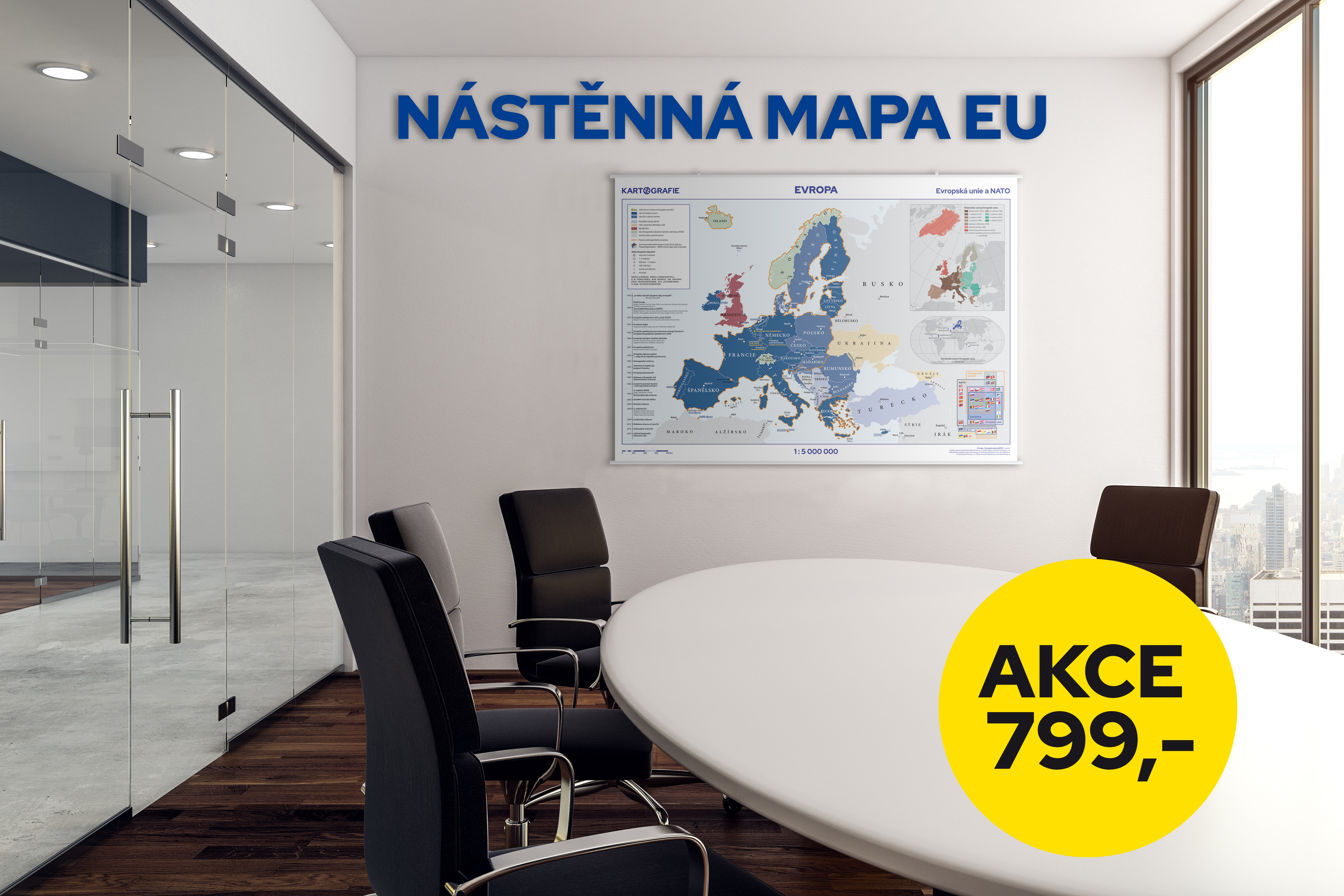 Nástěnná mapa Evropské unie v akci