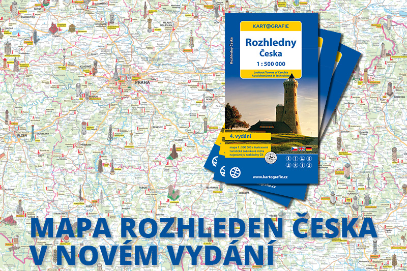 Mapa rozhleden v novém vydání