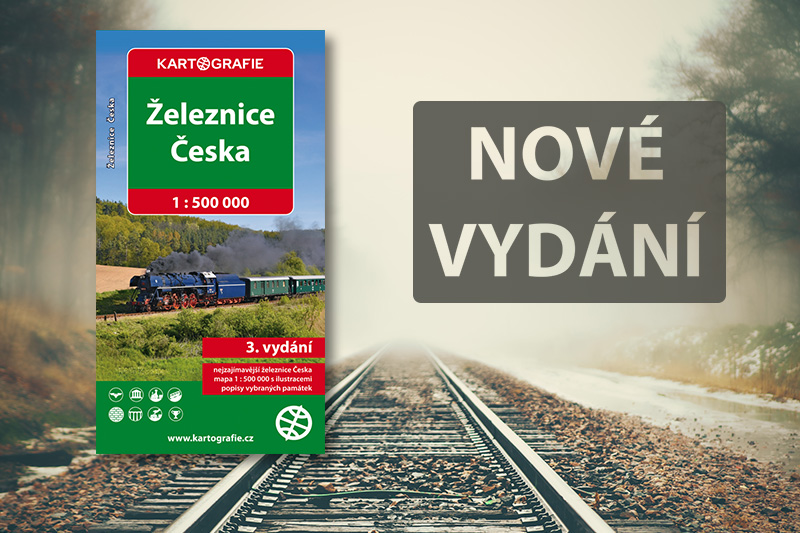 Mapa Železnice Česka v novém vydání