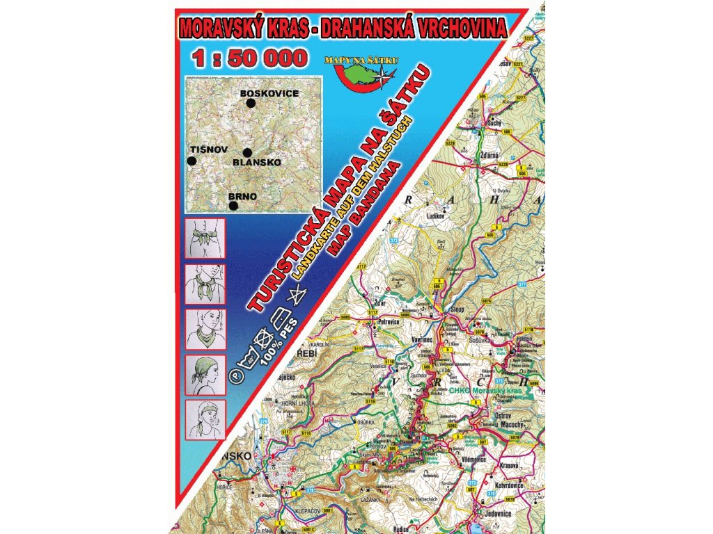 2964 4 moravsky kras a drahanska vrchovina 1 50 000 mapa na satku