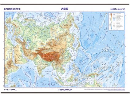 2943 asie relief a povrch skolni nastenna mapa