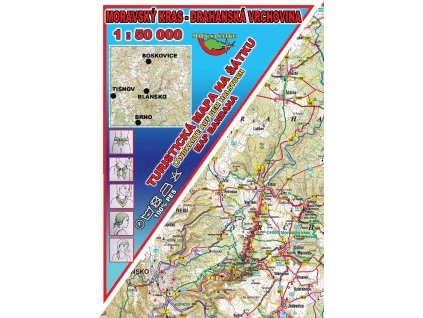 2964 4 moravsky kras a drahanska vrchovina 1 50 000 mapa na satku