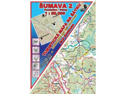 2973 4 sumava 2 prachatice volary 1 50 000 mapa na satku