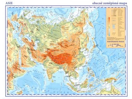 3132 asie prirucni obecne zemepisna mapa