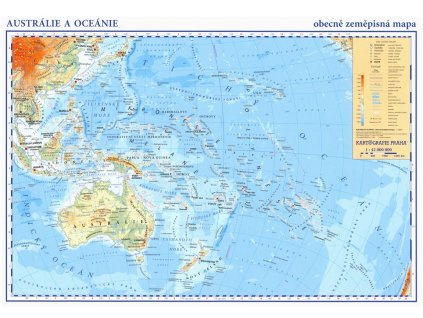 3138 australie oceanie prirucni obecne zemepisna mapa