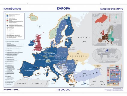 3519 3 evropa evropska unie a nato nastenna mapa