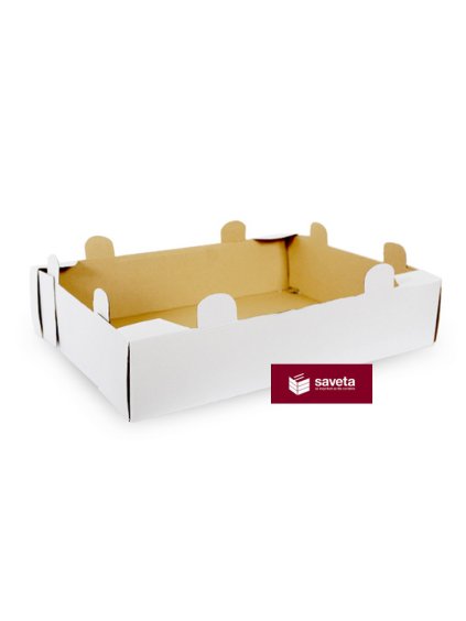 Zákusky a torty 450x350x100mm Biela (T9)